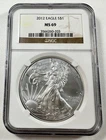2012 $1 American Silver Eagle PCGS MS69 1 oz .999 Bullion Coin