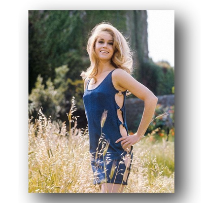 #ad Jane Fonda Photo 8x10 1970s Portrait Actress Rural Field Outdoor Color Image $13.99