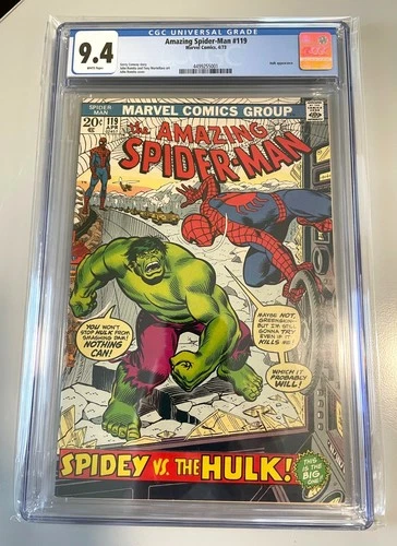 The Amazing Spider-Man #119 CGC 9.4 NM WHITE Pages 1973 Issue
