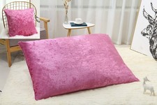 Crushed Velvet Cushion Decorative Sofas Pillows Cover or Large Plain All Sizes