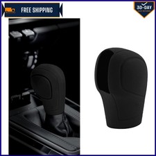 Versatile Black Gear Shift Knob Cover - Eco-friendly Silicone Easy Installation Versatile Black Gear Shift Knob Cover - Eco-friendly Silicone Easy Installation