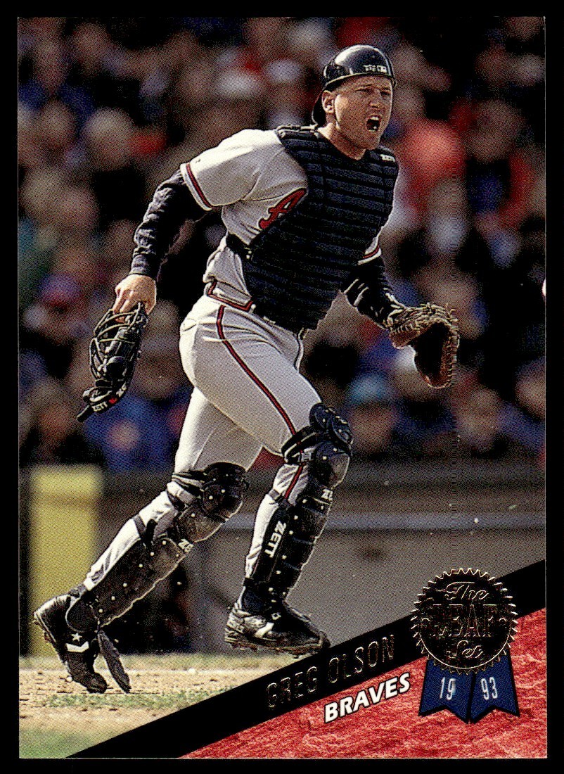 1993 Leaf Greg Olson Atlanta Braves #357 14846