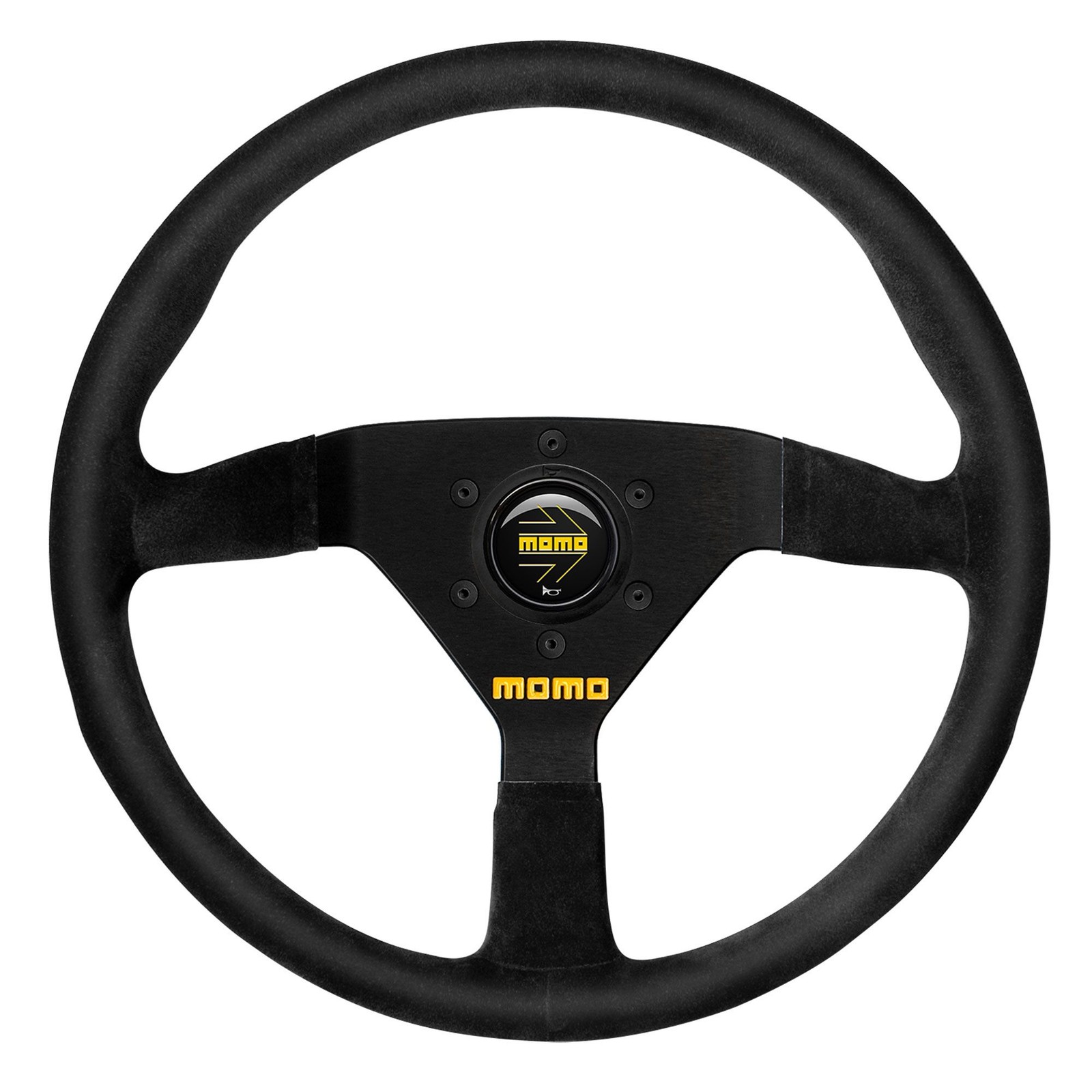 Momo Model 78 320mm Leather Steering Wheel in Black - Motorsport / Competition