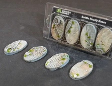 Gamers Grass: Battle Ready Bases: Urban Warfare 60mm Oval (x4)