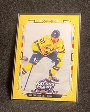 2025-26 O-Pee-Chee #511 Joel Eriksson Ek - 4 Nations Face-Off - Yellow - Sweden