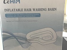 Portable Inflatable Hair Washing Basin with Drain Hose Neck Support