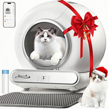 Lettiera Gatto Autopulente, 65 Llettiera Automatica per Gatti Intelligente,Sicur