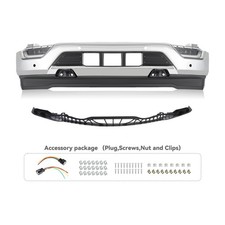 For 2021 2022 2023 Ford F-150 Front Bumper Cover Assembly Chrome w/4 Sensor Hole