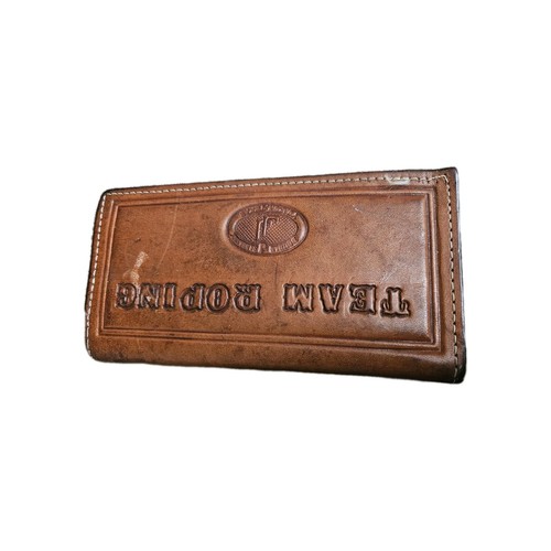 Team Roping Vintage Authentic Leather Wallet. Rare to Find | eBay