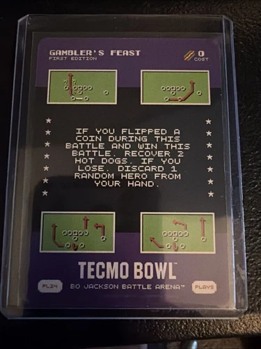 2026 Bo Jackson Battle Arena Tecmo Gambler\'s Feast SP Play #PL24