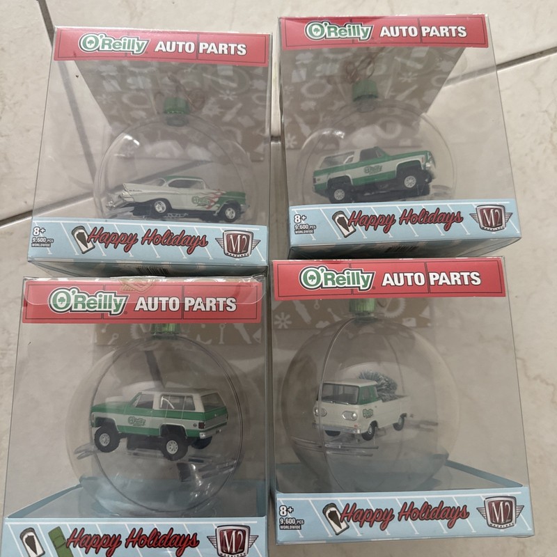 Collectible OReily Christmas Ornament Lot of 4  2022
