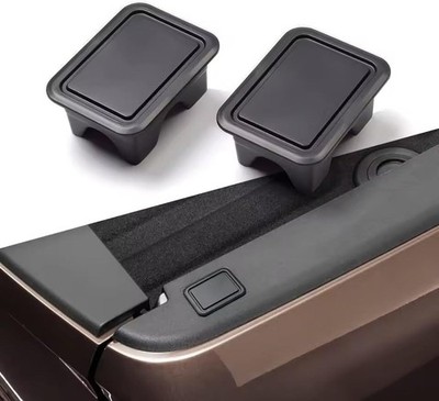 2Piece Black Stake Pocket Covers for Dodge Ram 1500 2500 2019-2025 Plugs Caps