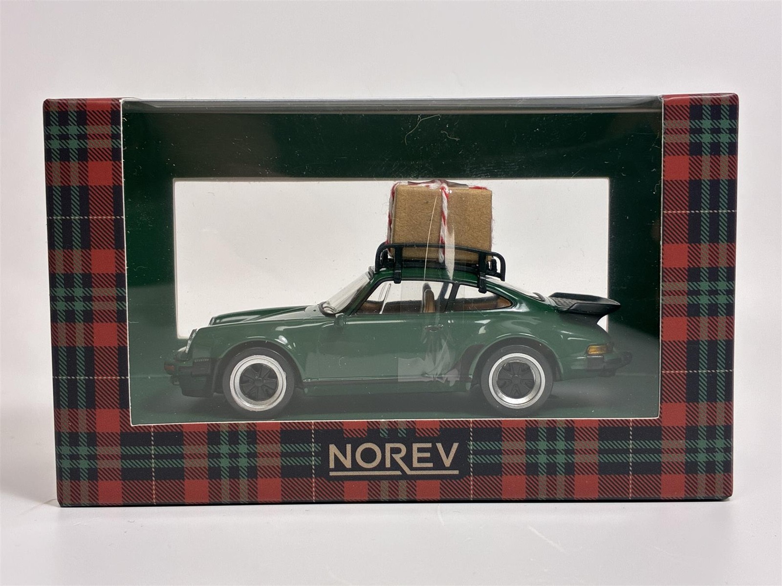 Porsche 911 Turbo 1978 Green with Christmas Present 1:43 Scale Norev 750070