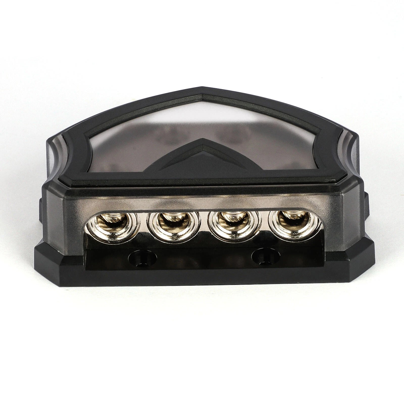 4-Way Power Distribution Block for Car Audio System 0/2/4 Gauge Input Output