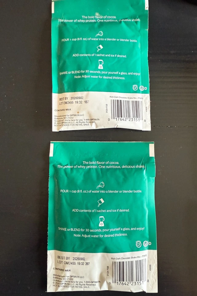 Optavia Vanilla & Dark Chcoclate Shakes- 12 fuelings - New - Exp. Sept 26 - Image 2 of 2