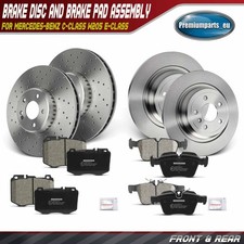 Front & Rear Brake Discs & Brake Pads for Mercedes-Benz C250 C300 W205 2014-2023