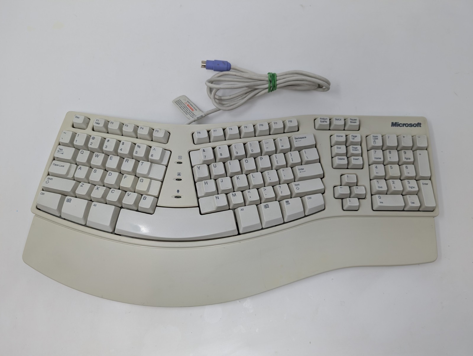 Microsoft Natural Keyboard Elite Wired PS-2 Ergonomic White KB-0045