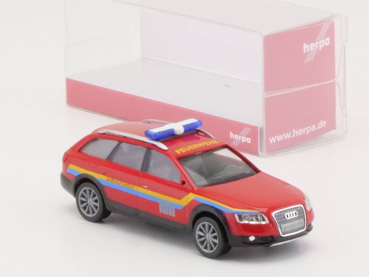 Herpa 047593 Audi A6 Allroad Fire Department TU Munich 1:87 Mint! OVP 1705-23-95