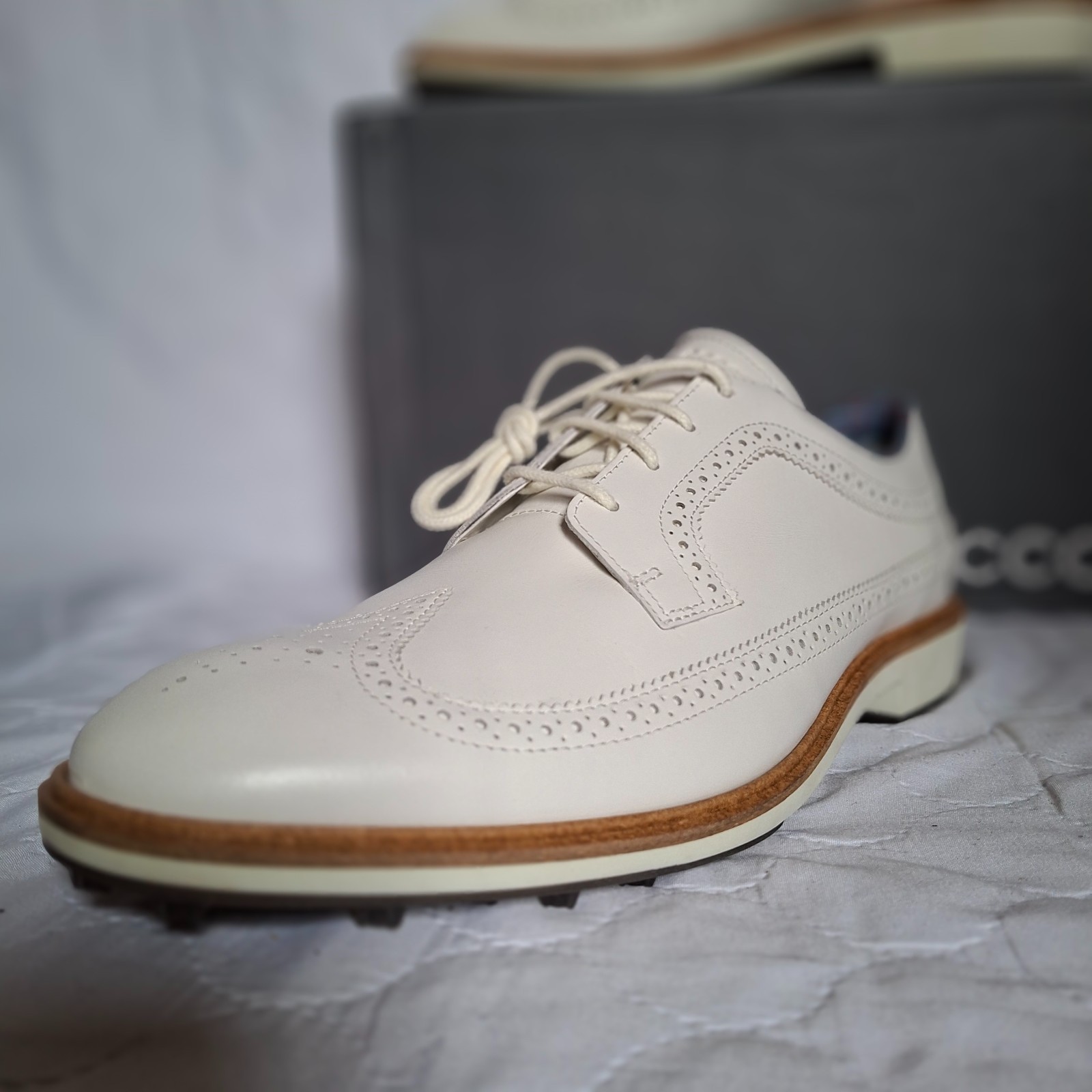 Rrp £180. ECCO Men's Classic Hybrid Spikeless Golf Shoes UK 9 EU 43 White image 4