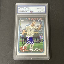 2023-24 Topps Series 1 #91 Matt Wallner signed card PSA
