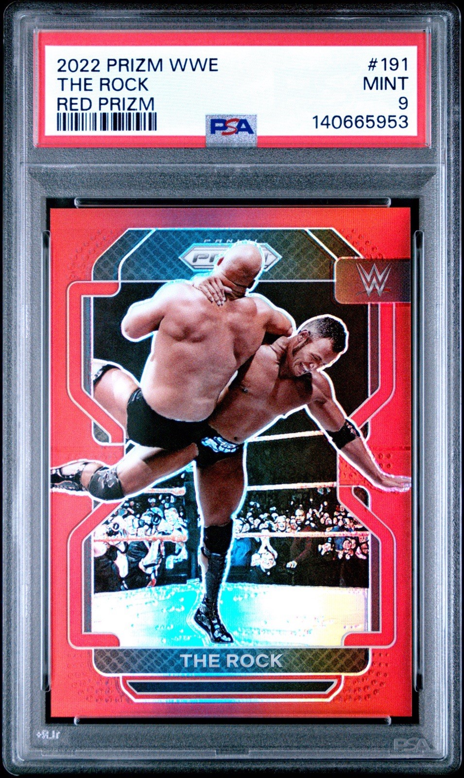 2022 Panini Prizm WWE - The Rock #191 Red Prizm /299