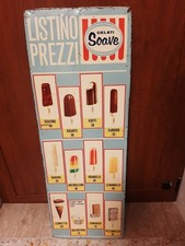 tabella gelati Prezziario Soave Anni 60-70.