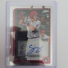 Eric Yang - Rookie Autograph Auto - 2025 Topps Chrome #RA-YANG RC Reds