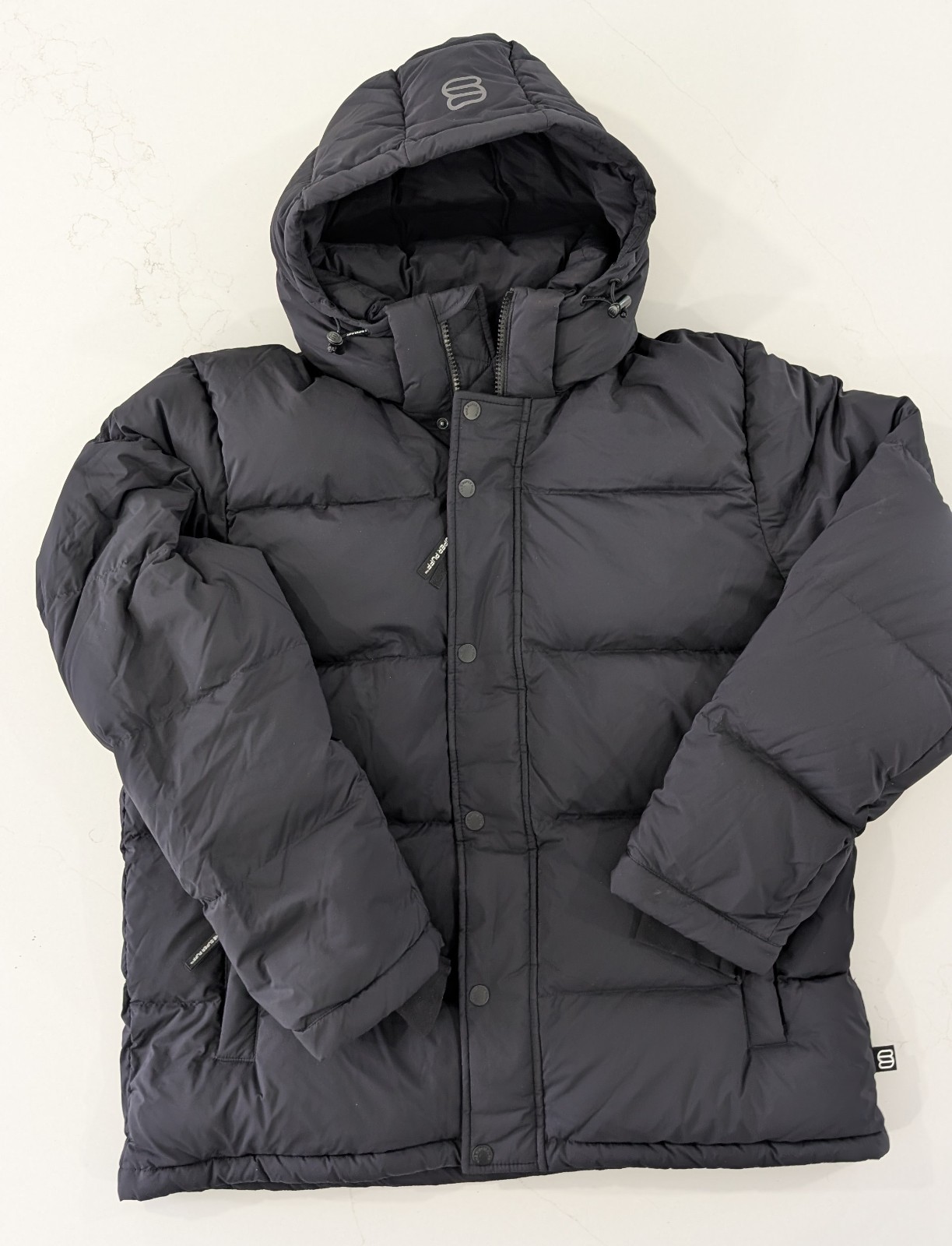 Aritzia The Super Puff₂O™ Men's Rainstop™ Parka – Black – Size XL – NWT - Japan