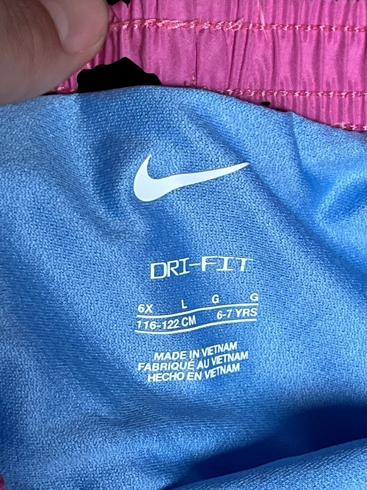 ✨ Kids Nike pink and blue running shorts✨ - Image 2 of 3