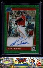 2021 Donruss Optic #RRS-PS Pavin Smith Rated Rookie Signatures Green Mojo /99