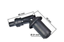 Zündkerzenstecker gewinkelt 75° passend fü...