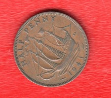 GREAT BRITAIN HALF PENNY 1941