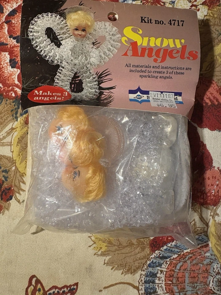 Bead World Snow Angels Kit Nº 4717 hace 3 ángeles nuevos en caja Foto 4 de 4