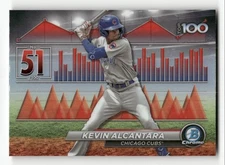 Kevin Alcantara 2024 Bowman Scouts' Top 100 #BTP-51 Chicago Cubs