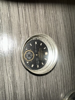 Vintage Pulsar Mens Black Quartz Alarm Chronograph NOS Dial