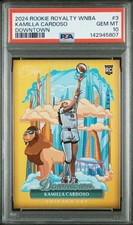 2024 WNBA Panini Rookie Royalty Kamilla Cardoso Downtown #3 PSA 10