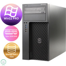 Dell Windows 11 Pro Desktop Computer Tower Intel i7 Up To 32GB RAM 2TB SSD/HDD