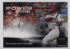 2019 Topps Stadium Club Power Zone Black Foil 51/99 Rhys Hoskins #PZ-17 sh7