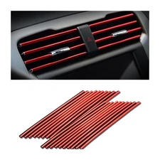 20 Pieces Car Air Conditioner Decoration Strip for Vent Outlet, Universal Waterp