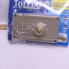 Toledo Deadbolt Rim Night Latch Door Lock Set T011L