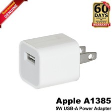 Lot x 2 New Apple iPhone 5W Watt USB Power Charger Adapter for iPhone A1385