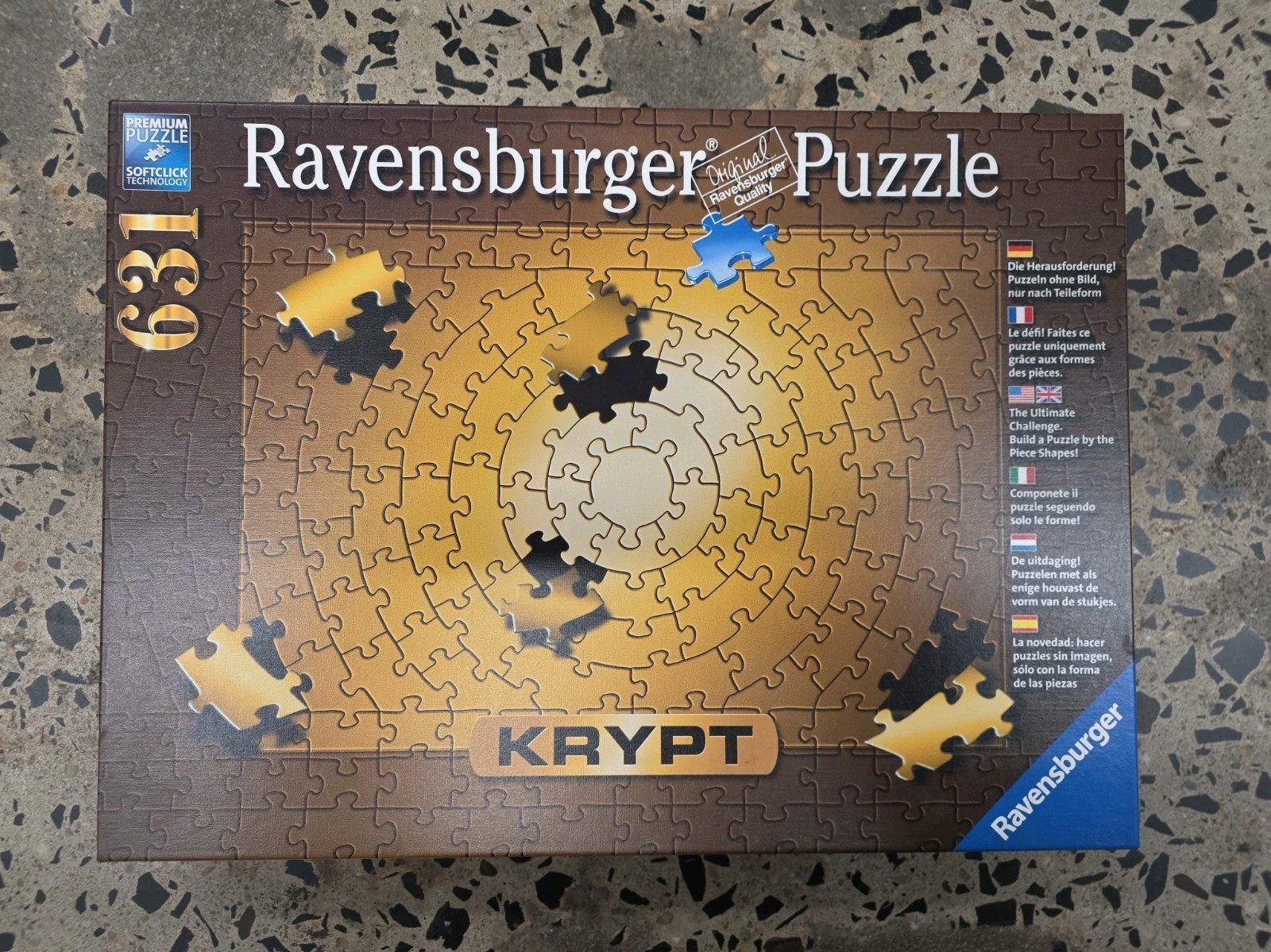 Ravensburger Krypt Gold 631 Piece Jigsaw Puzzle New 