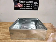 24.5" Wide x 28 .75" Deep x 8" tall furnace stand return air box duct hvac