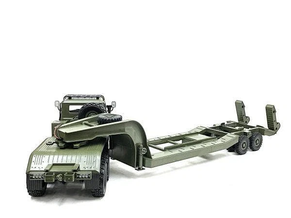 1/16 rimorchio militare RC E-1 tipo cingolato camion trasporto set - Immagine 4 di 4