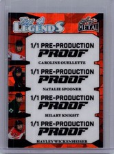 Ouellette Spooner Knight Wickenheiser 2025 Leaf Hockey 1/1 Pre Production Proof