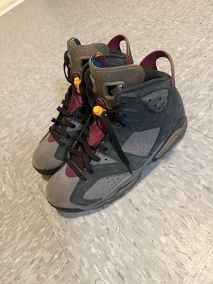 Jordan Air Jordan 6 Bordeaux High Top Colorblock Sneakers Gray Burgundy Olive