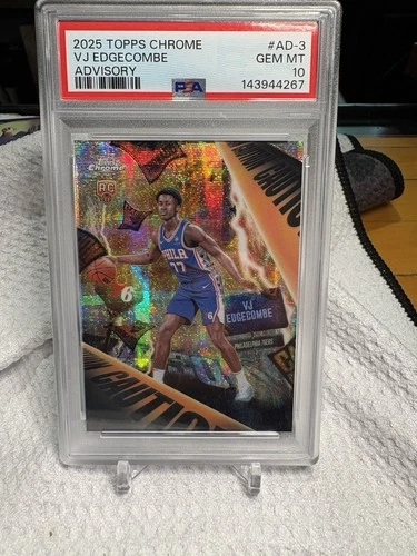 2025 Topps Chrome VJ Edgecombe Base (PSA 10)