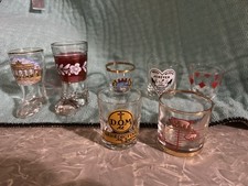 Assorted vintage shot Glasses