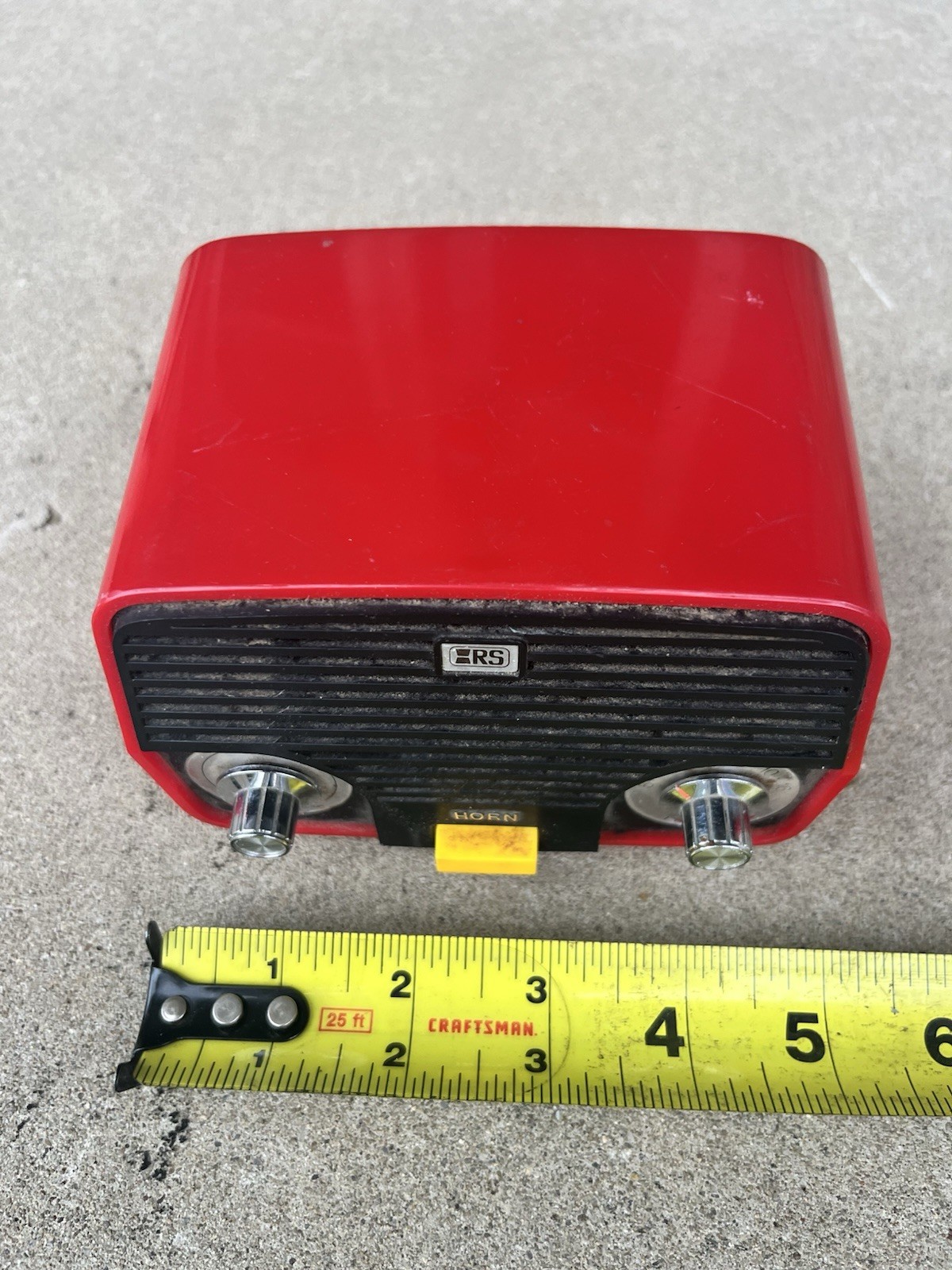 Vintage Archer Road Patrol Bicycle AM Radio / Horn - Tested - NO MOUNTING PARTS