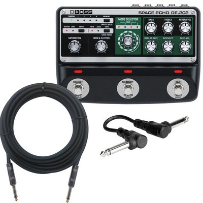 Boss RE-202 Space Echo Pedal BONUS PAK